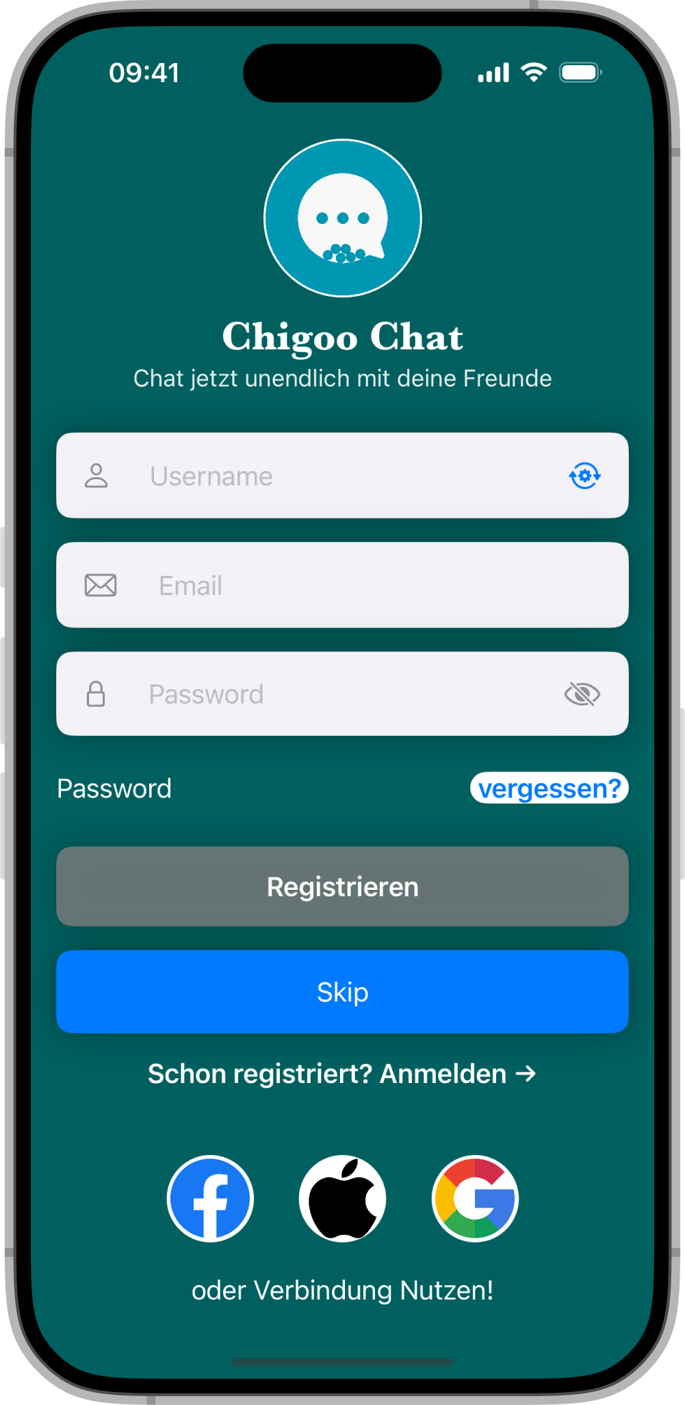 Chigoo Chat App Light Bild 2
