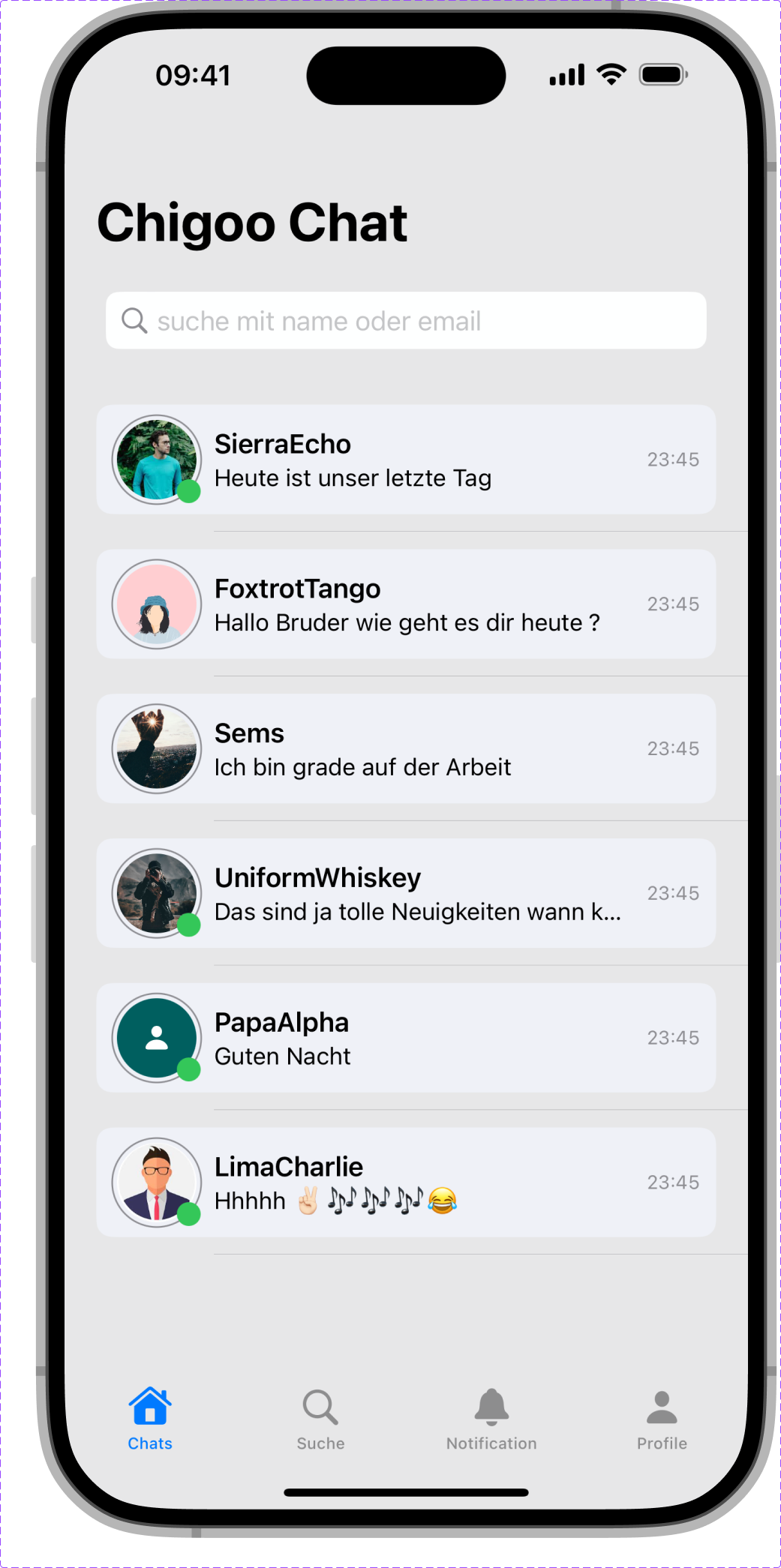 Chigoo Chat App Light Bild 7